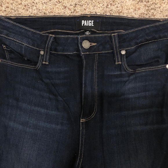 Paige High Rise Manhattan Boot Cut Jeans - Picture 4 of 6